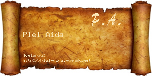 Plel Aida névjegykártya